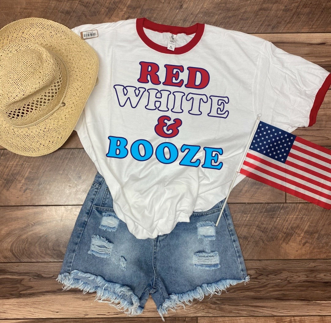 Red White and Booze Graphic Tee