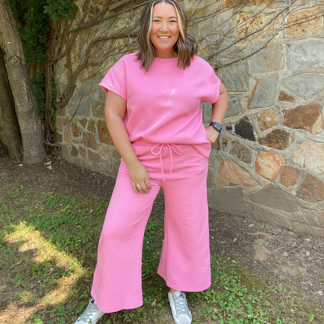 Pink Matching Set, Perfect Summer Sets for Women, Pink Matching Set in Greenwood, Arkansas House of Holland Store, see and be seen