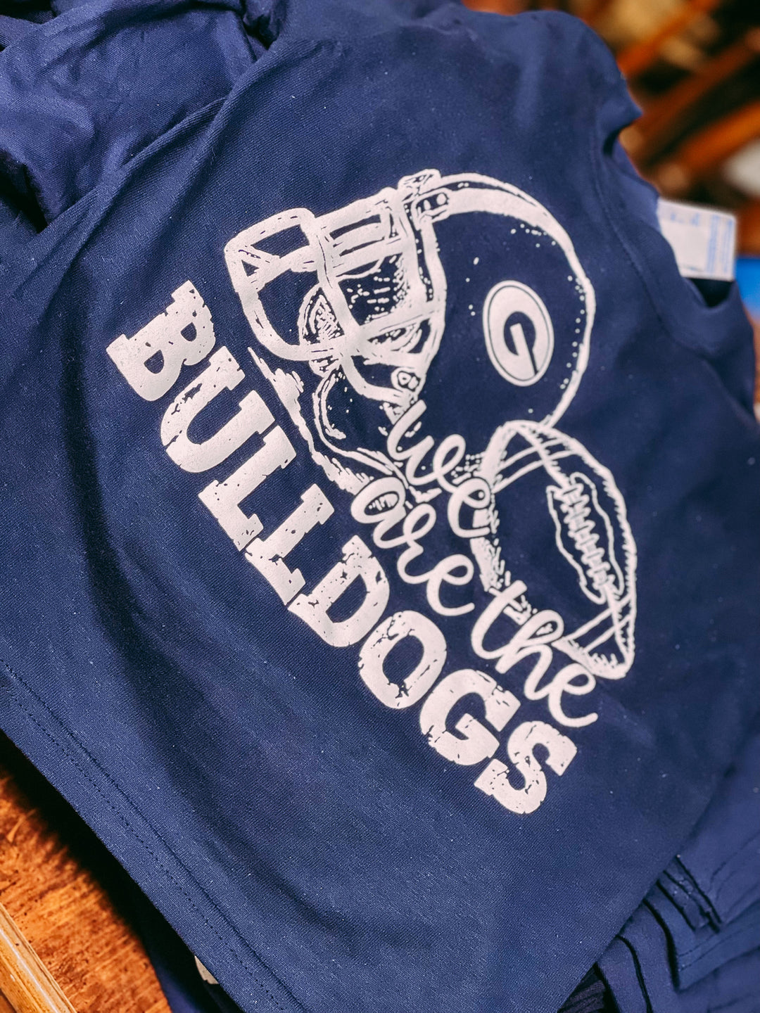 We Are The Bulldogs Youth Navy T-Shirt