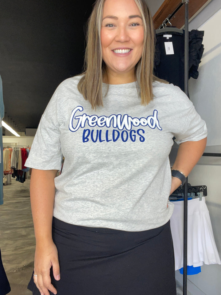 Greenwood Bulldogs Puff Paint T-Shirt