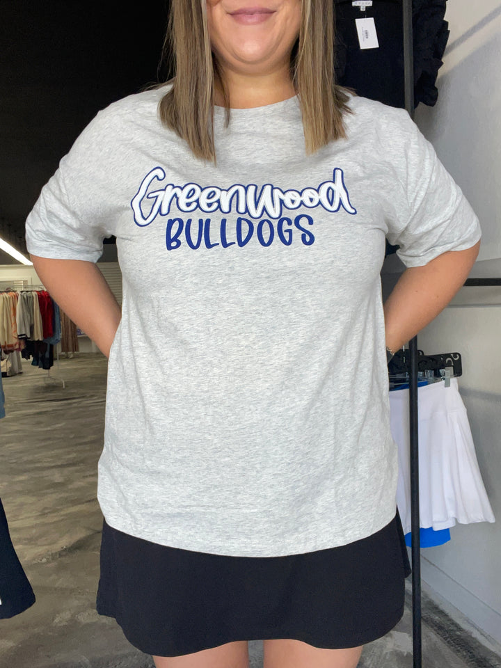 Greenwood Bulldogs Puff Paint T-Shirt