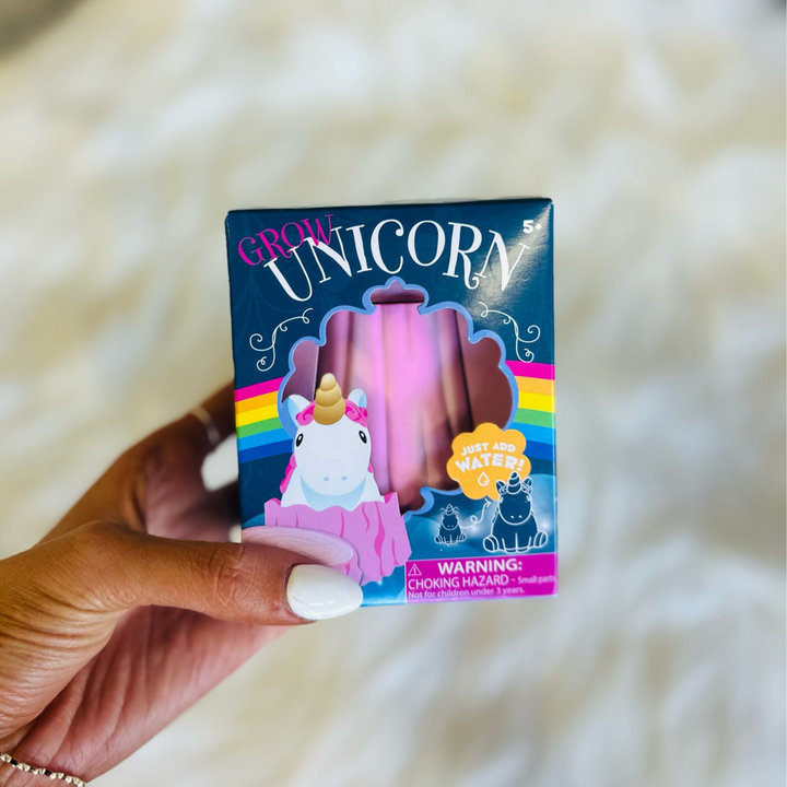 grow unicorn toy.