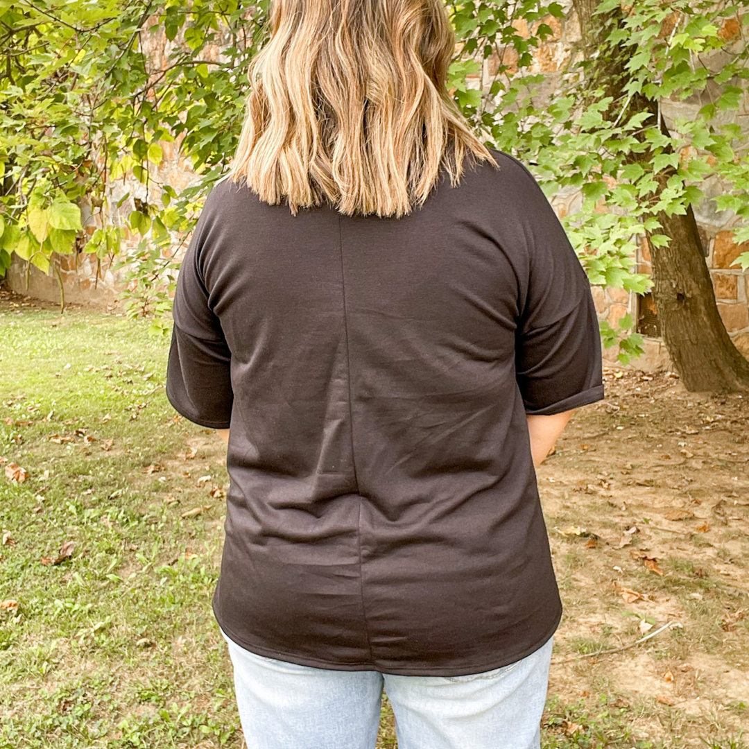 moore boos please, halloween graphic tees, black with cute white font that is puffy. round neckline. 