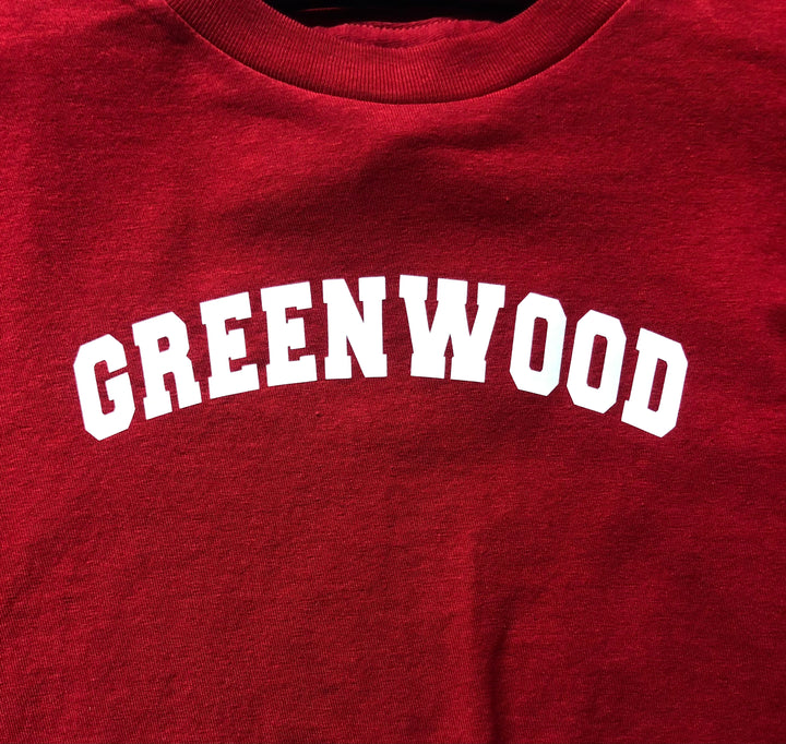 Kids Varsity Greenwood Red Tee Shirt