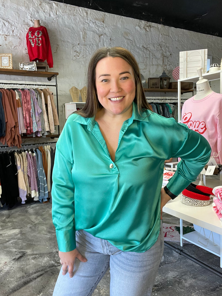 Simply Charmed Mint Top