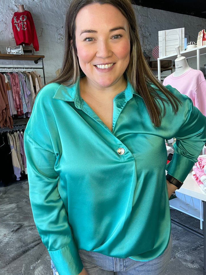 Simply Charmed Mint Top