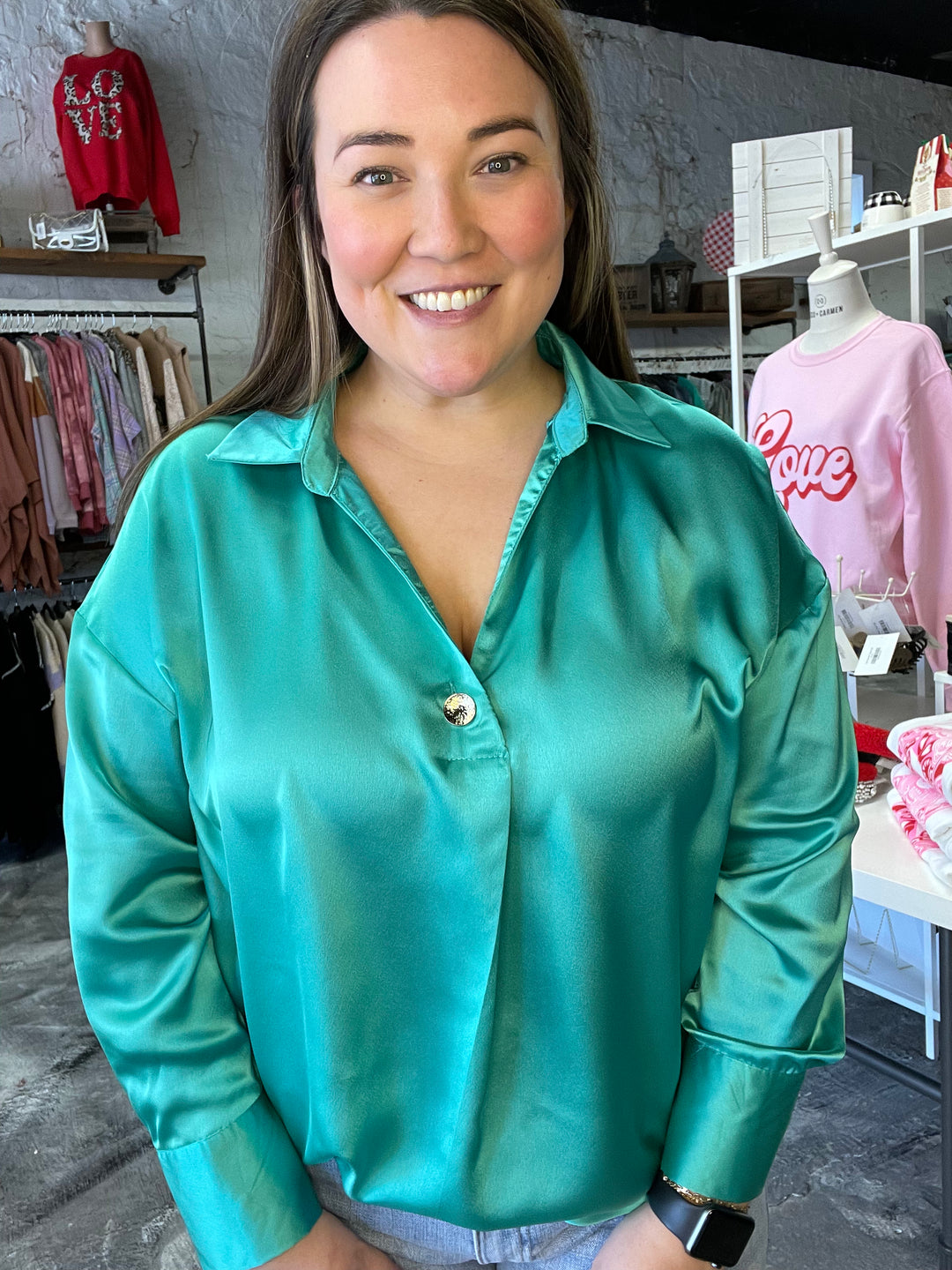 Simply Charmed Mint Top