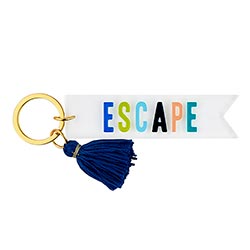 ACRYLIC MULTI COLORED KEY CHAIN TAG